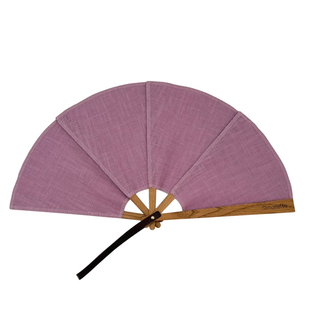 Abanico de lino - Mauve