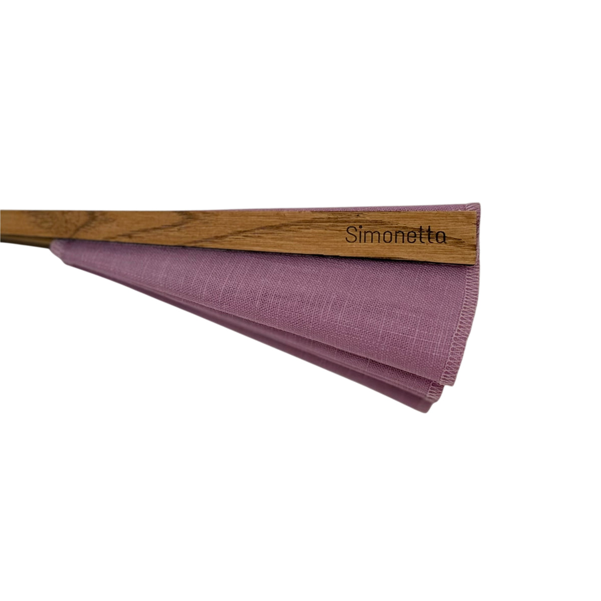 Abanico de lino - Mauve